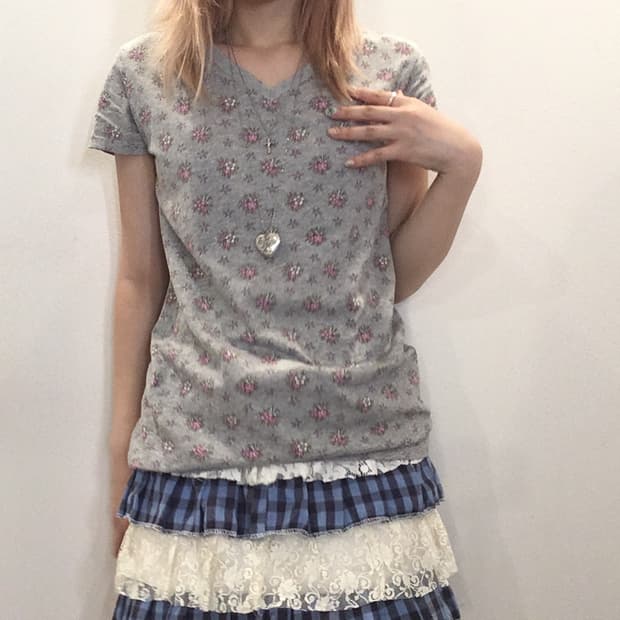 jpn vintage lovely flower t shirt