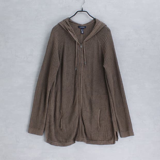 LANDS' END _ linen blend hoodie
