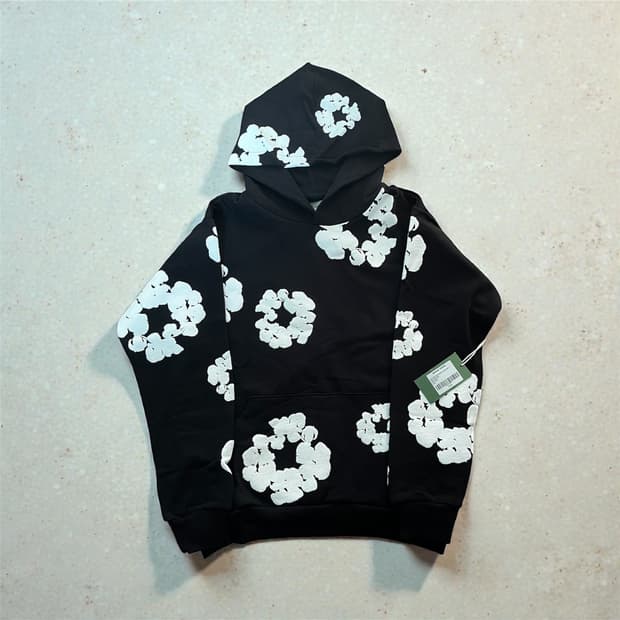 데님티어스 검은색 후드티