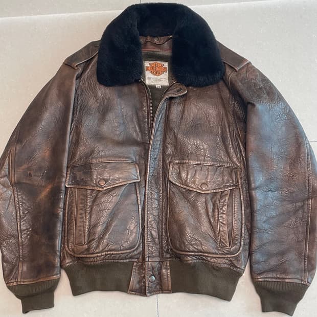 (38) 할리 데이비슨 클래식 레더 자켓