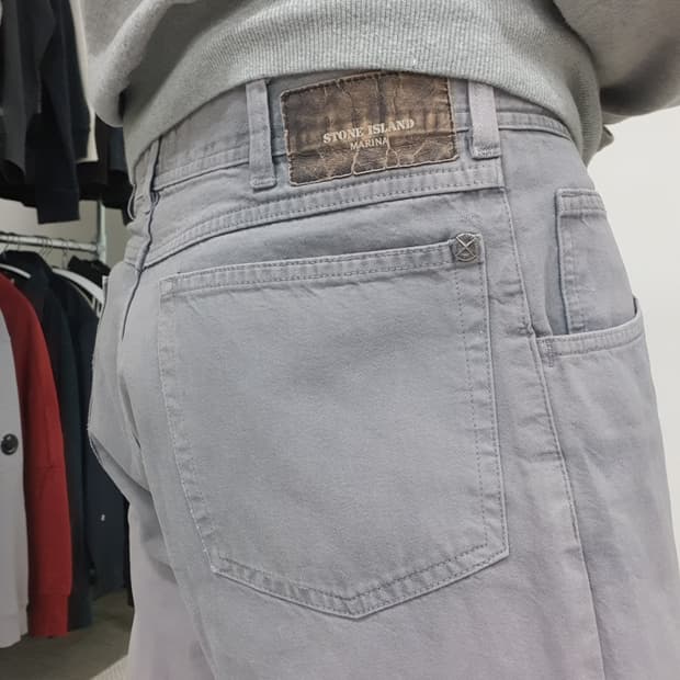 90–00s 스톤 아일랜드 와이드 레그 마리나 진