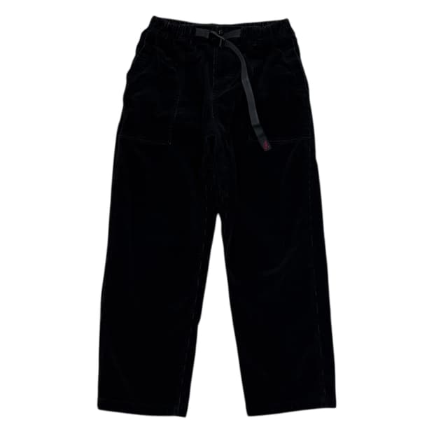 그라미치 코듀로이 루즈 테이퍼드 팬츠 블랙 M