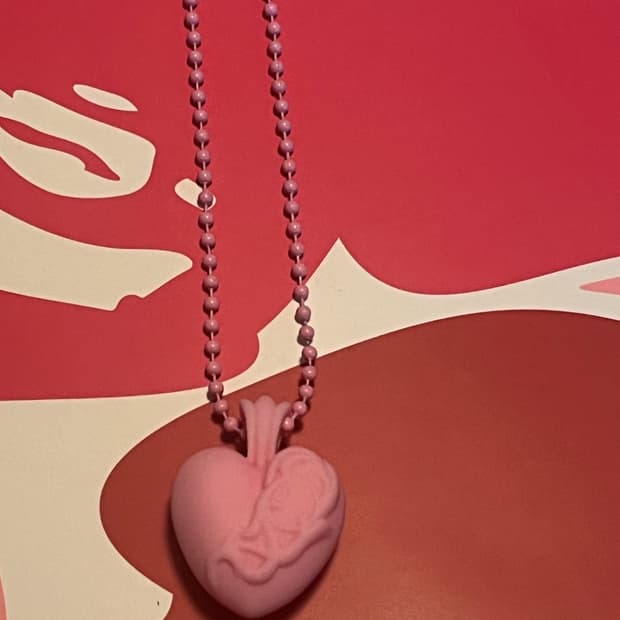 크롬하츠 실리크롬 심장 목걸이