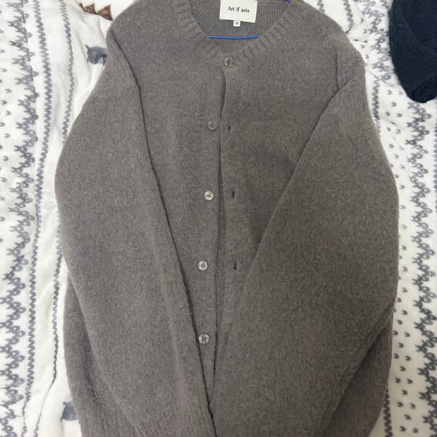아트이프액츠 모헤어 가디건(라이트그레이)