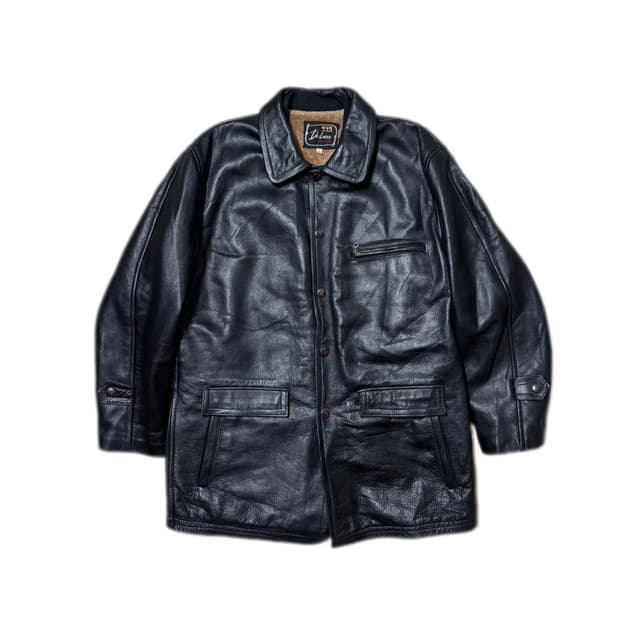 Vintage Leather Car Coat 빈티지 레더 카코트 