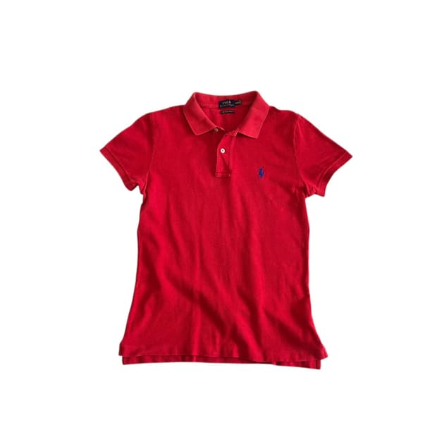 POLO Ralph Lauren 폴로 랄프로렌 여성 레드 반팔 티셔츠