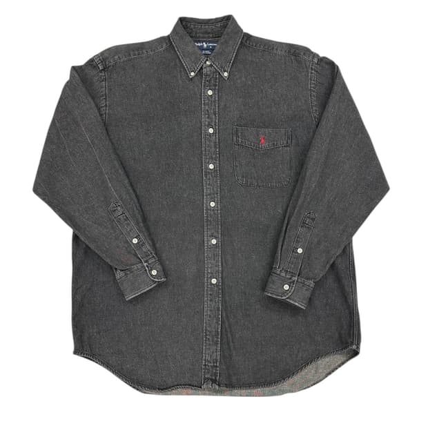 (XL)90'S 리바이스 포켓 흑청셔츠-M1655