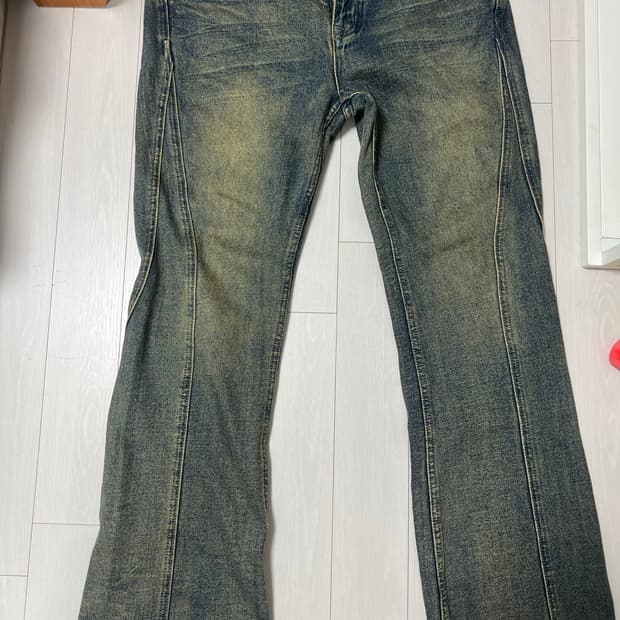 낫포너드 warped seam flare fit 데님팸츠