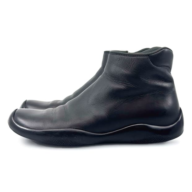 Prada Sport Leather Zip Boots/ 38