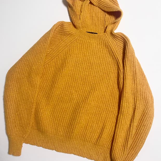 언유즈드 알파카 니트후디