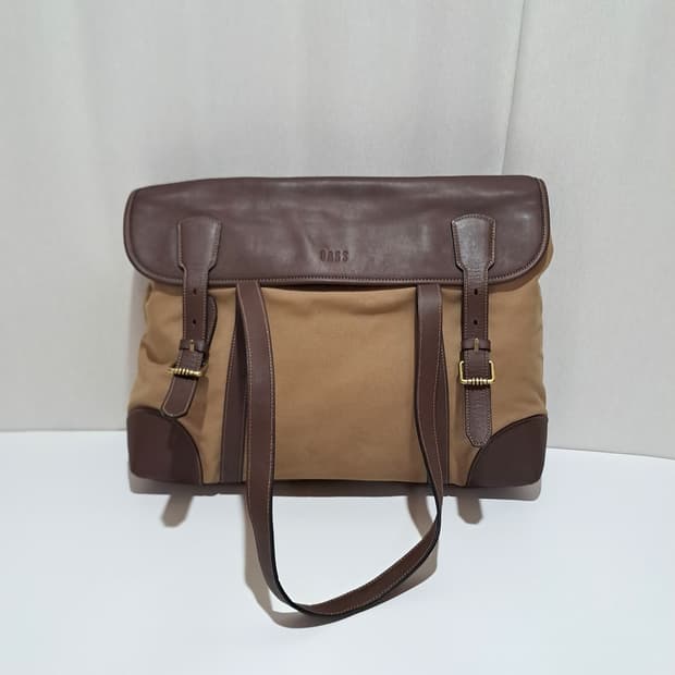 (택포) 닥스 가죽 배색 토트 숄더백 A1001