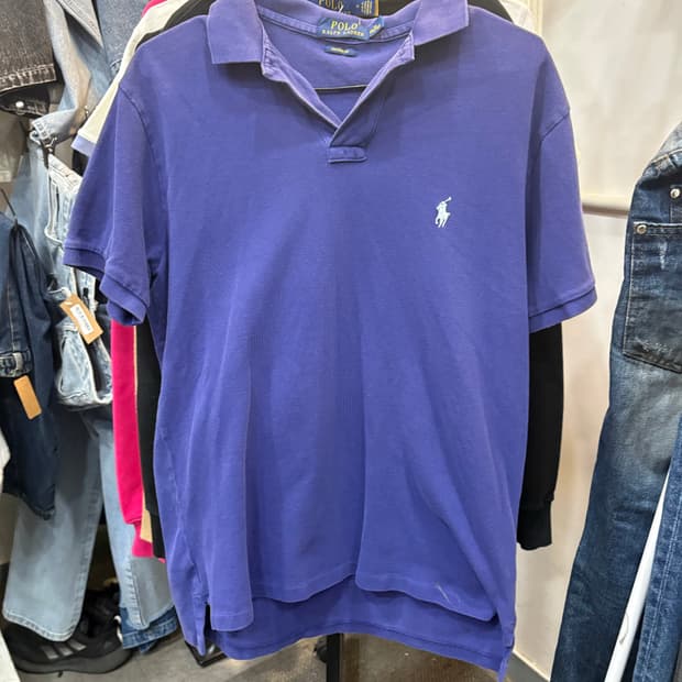 폴로 랄프로렌 카라티 반팔 퍼플 M