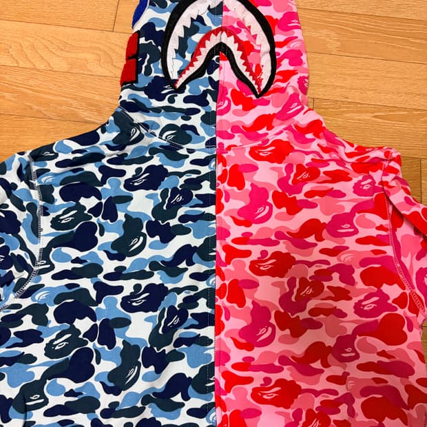 베이프 후드집업