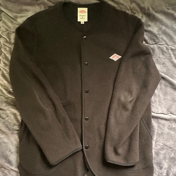 단톤 후리스 자켓 차콜