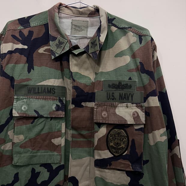 US NAVY 밀리터리 폴리스 각장 전투상의