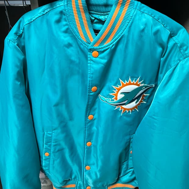 뉴에라 마이애미 돌핀 바시티자켓 s