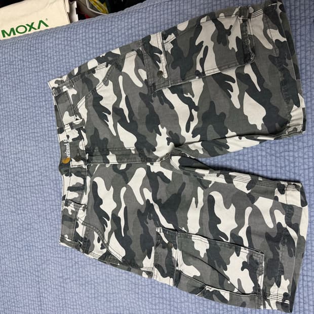 칼하트 카모 반바지 carhartt rugged cargo camo 