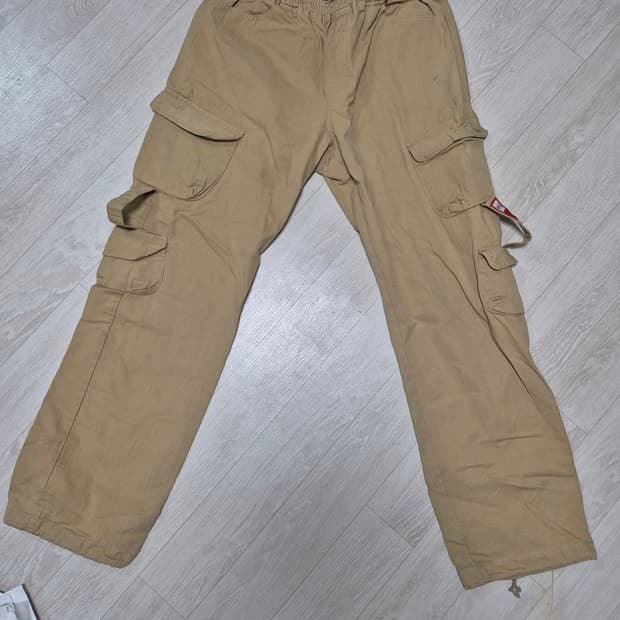 베이지 카고코튼팬츠