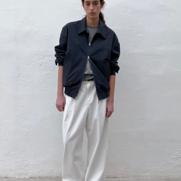 포저 poszer 코튼 블루종 자켓 네이비