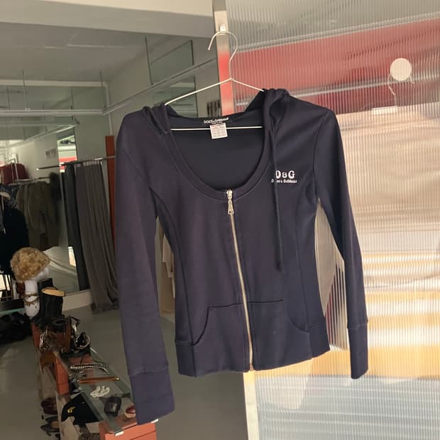 돌체앤가바나 라운드넥 후드집업