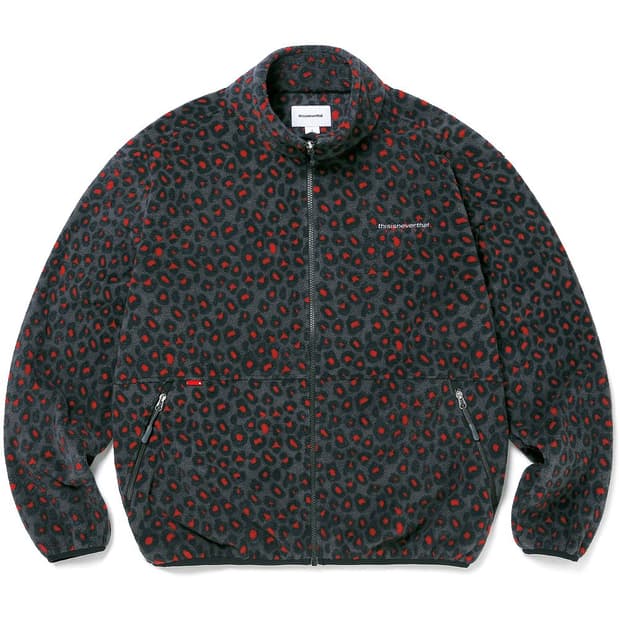 Thisisneverthat FleeceJacket Red Leopard