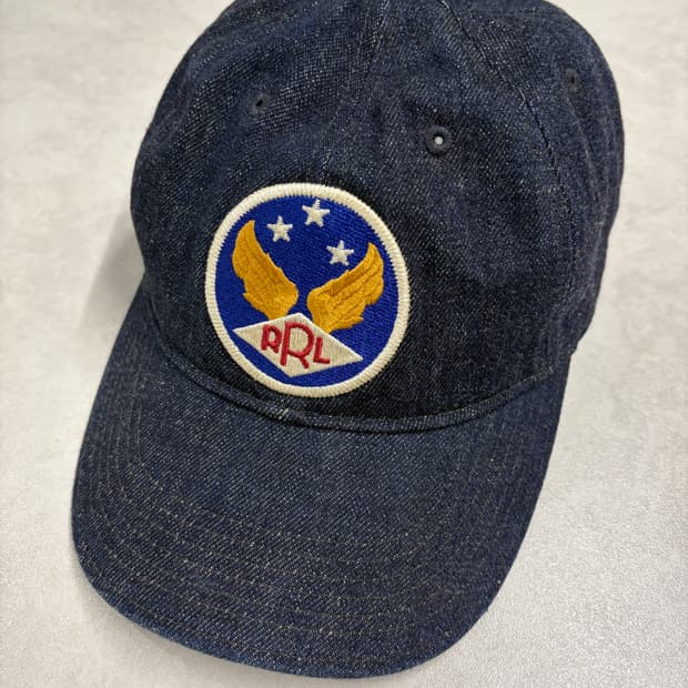 더블알엘 RRL 윙로고  데님 볼캡