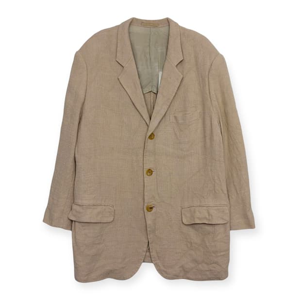 요지야마모토 린넨 블레이저 자켓