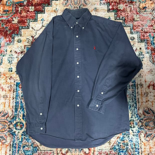 [XL] 90s 폴로 랄프로렌 블레이크핏 그레이 셔츠