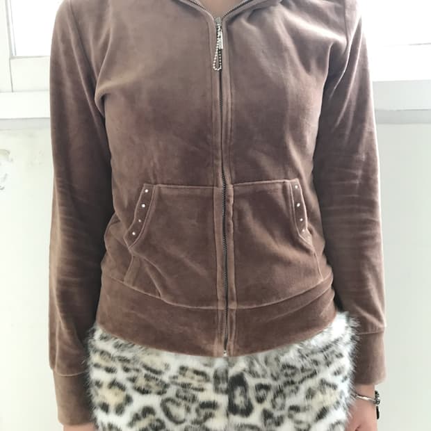 velour zip up 