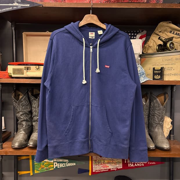 리바이스 스탠다드 라인 트레이닝 코튼스웻 후드집업 N1243