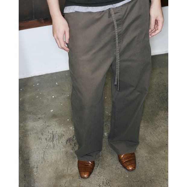 Cotton Wide Pants