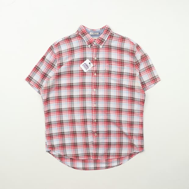 리바이스 체크 반팔 셔츠 XL A1046