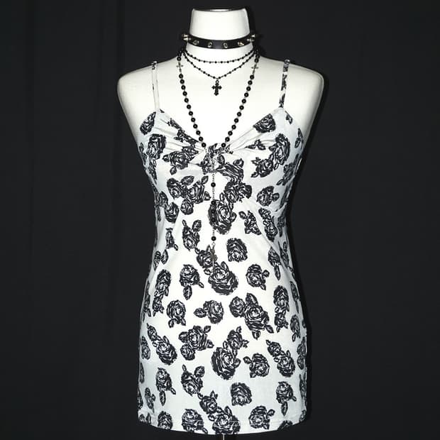 gothic flower sleeveless 