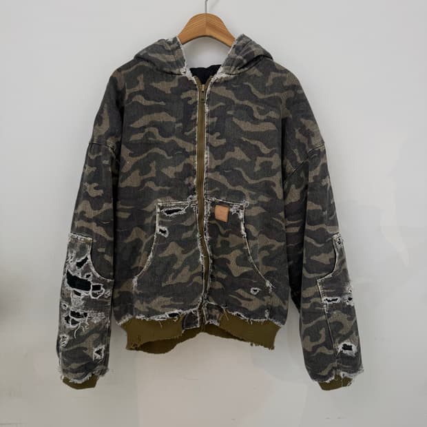 빈티지 카모 워크점퍼