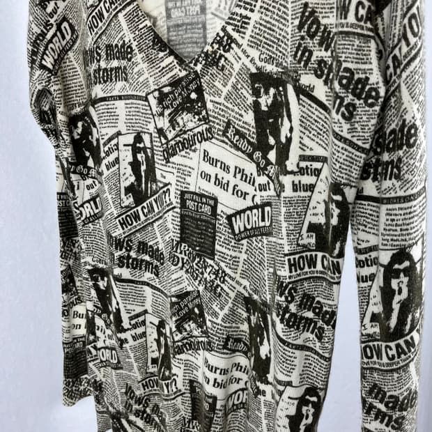 INGNI 그래픽 브이넥 니트