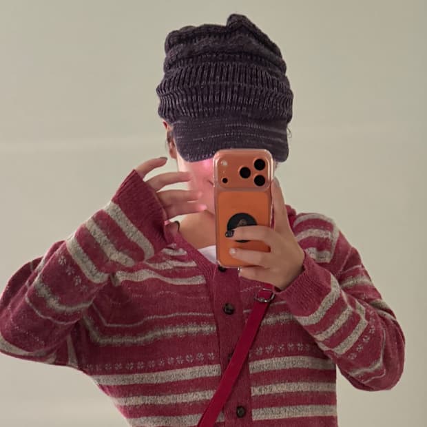 일본빈티지 y2k 니트 캡비니 