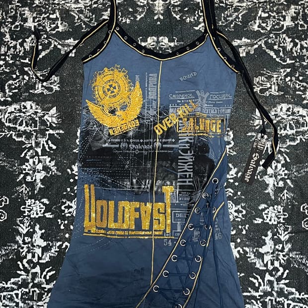 salvage glitter-printed corsetdress(새상품
