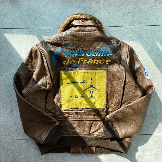 아비렉스g1 프랑스 곡예비행단 플라이트자켓