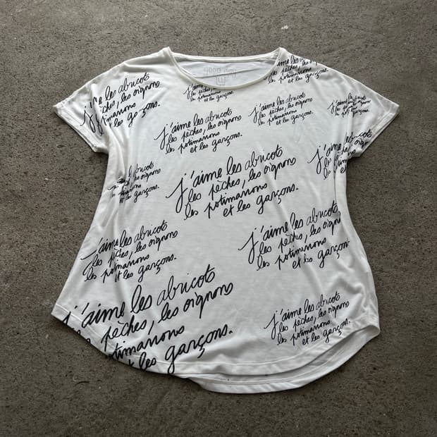 (Unknown)lettering short sleeve t