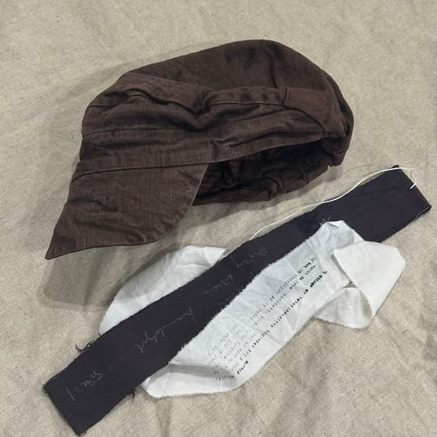 Atelier Suppan 핸드다이드 라인드 캡