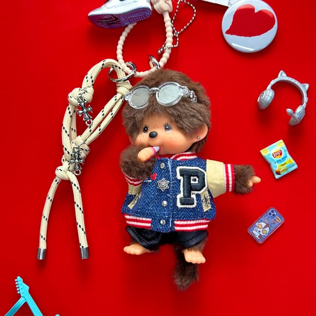 (3)정품몬치치🌈 P varsity 룩 에디션 ✨커스텀키링