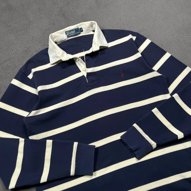 폴로 랄프로렌 스트라이프 럭비티