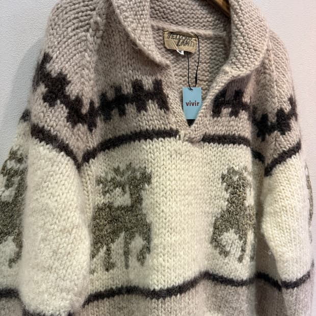 YELLOW LAND 헤비 울 니트