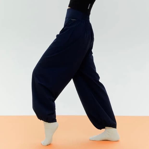 무브웜 하프 밴딩 팬츠 s 네이비