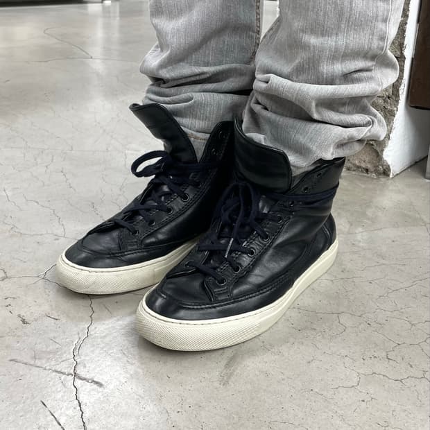 wjk 레이스업 하이탑 스니커즈