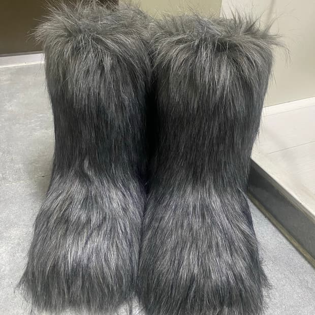 퍼 부츠 fur boots