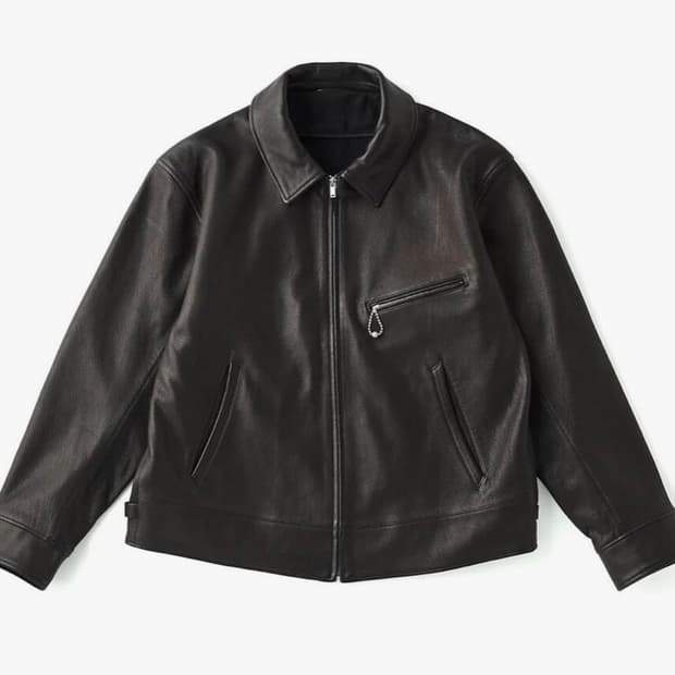 올드조 파티나 디어스킨 헤라클레스 가죽자켓 블랙 42 XL