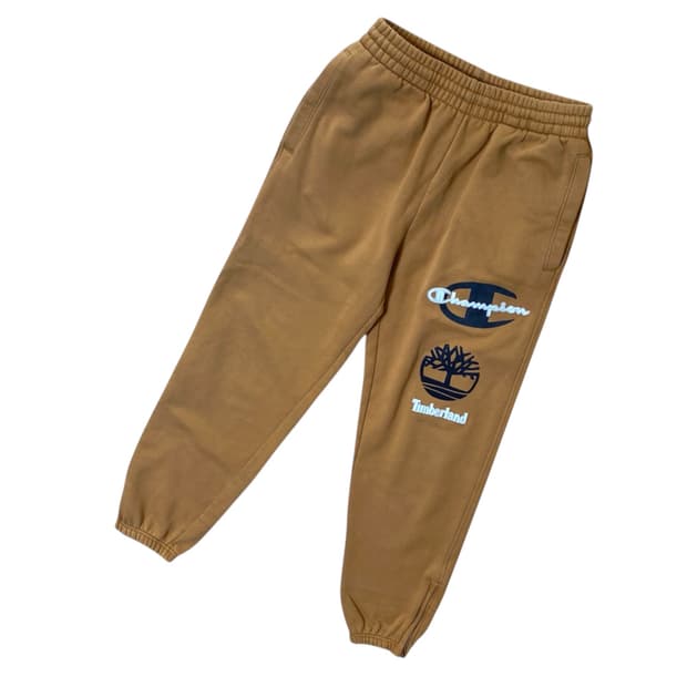 챔피온 X 팀버랜드 기모 스웻팬츠 된장컬러 S-M