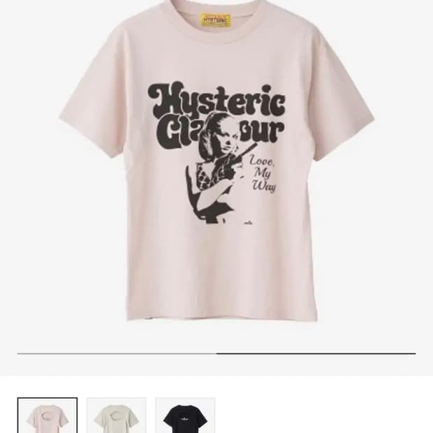 히스테릭글래머 반팔 티셔츠 Hysteric Glamour Love My 