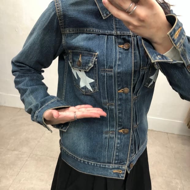 베이프 데님 자켓